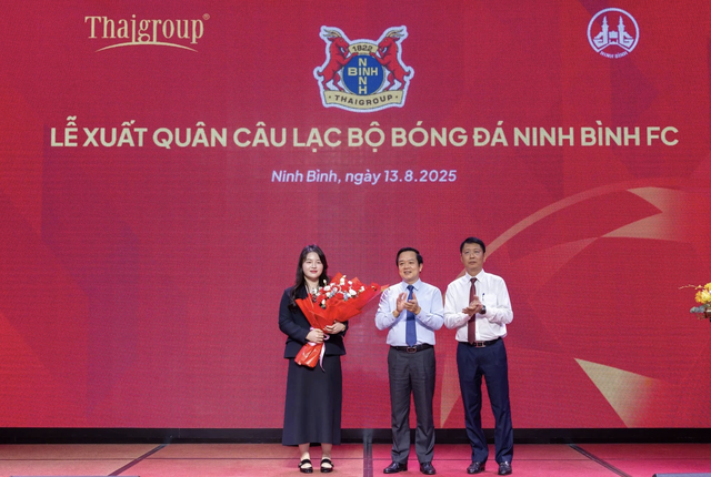 Ái nữ sinh năm 2001 nhà bầu Thụy trở thành Chủ tịch Ninh Bình FC - Ảnh 1.