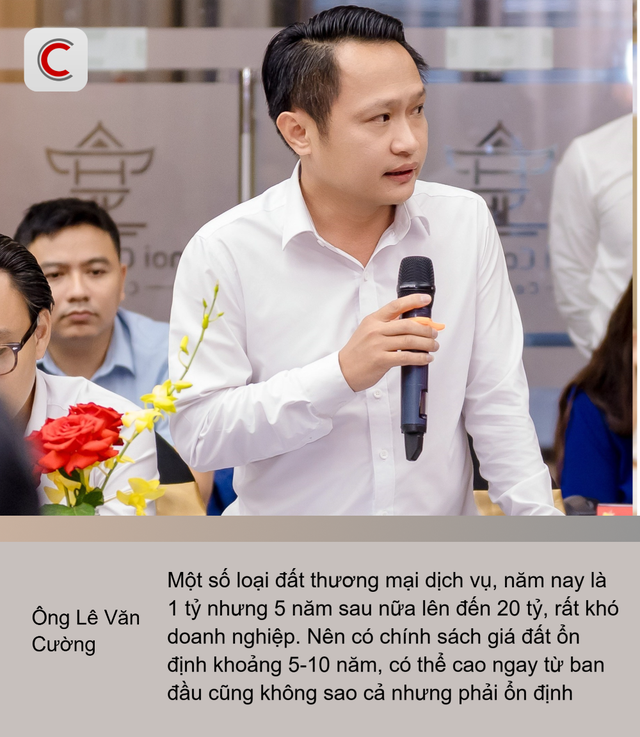 Hội Doanh nhân trẻ Việt Nam: "Một số loại đất thương mại dịch vụ, năm nay giá là 1 tỷ nhưng 5 năm sau nữa lên đến 20 tỷ, rất khó cho doanh nghiệp tiếp cận" - Ảnh 2.