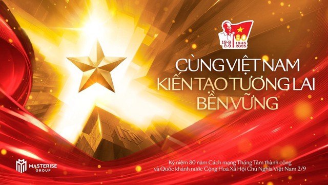 Masterise Group đồng hành chiến dịch quốc gia, tiếp sức và lan tỏa tinh thần yêu nước nhân dịp 80 năm Quốc khánh 2/9 - Ảnh 1.