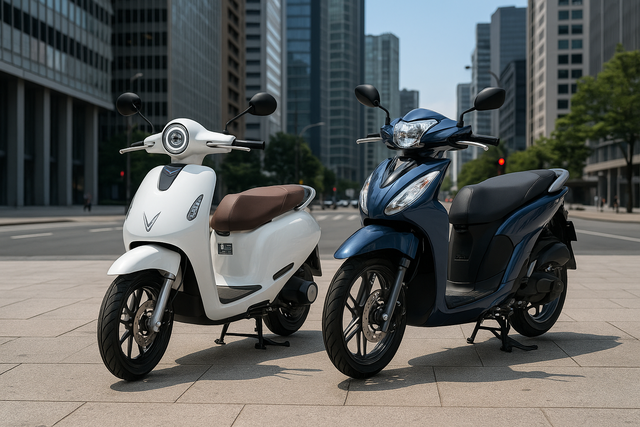 Tại địa phương này, lần đầu tiên doanh số xe máy điện VinFast đã vượt xe xăng Honda - Ảnh 1.