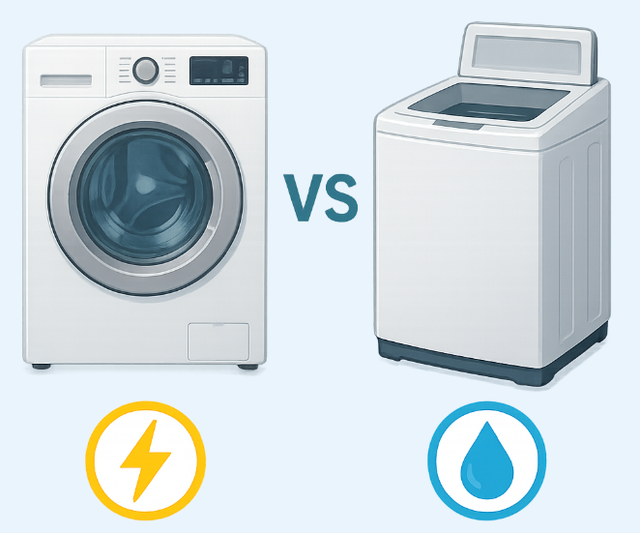 Máy giặt cửa ngang và máy giặt cửa trên: Loại nào tiết kiệm điện nước hơn? - Ảnh 1.