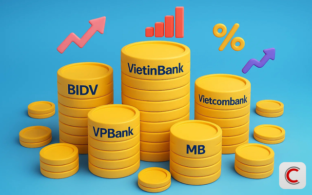 Xếp hạng 'nồi cơm' chủ lực của ngân hàng: HDBank vượt Techcombank, nhà băng của bầu Hiển bất ngờ 'đua top' - Ảnh 1.