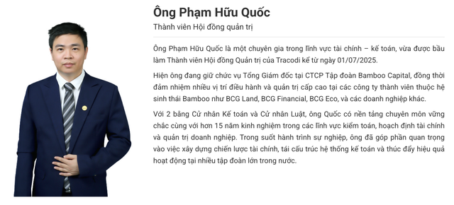 Thành viên HĐQT Tracodi xin từ nhiệm sau chưa đầy 2 tháng nhậm chức- Ảnh 1. Thành viên HĐQT Tracodi xin từ nhiệm sau chưa đầy 2 tháng nhậm chức- Ảnh 1.