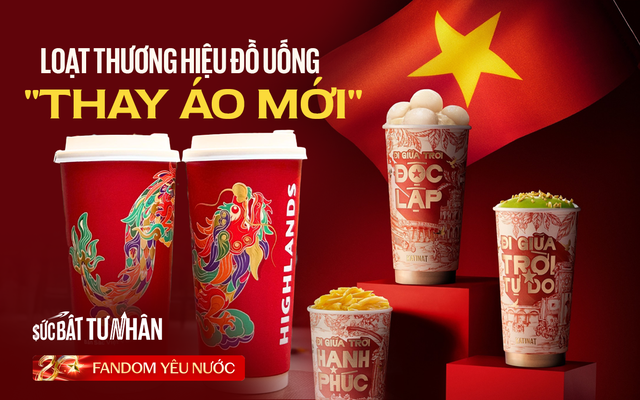 Loạt thương hiệu đồ uống "thay áo mới" hưởng ứng ngày 2/9, chuyên gia đánh giá: Thương hiệu Việt thoát lối mòn copy-paste, biến cửa hàng thành “đại sứ văn hoá” thay vì chỉ nơi bán - Ảnh 1.