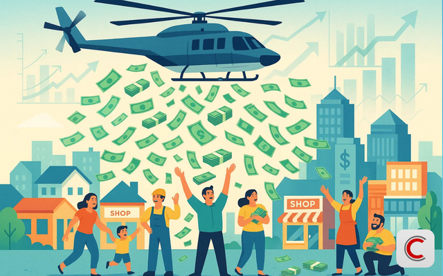 Helicopter Money là gì? Chính sách này khác gì với nới lỏng định lượng? - Ảnh 1.