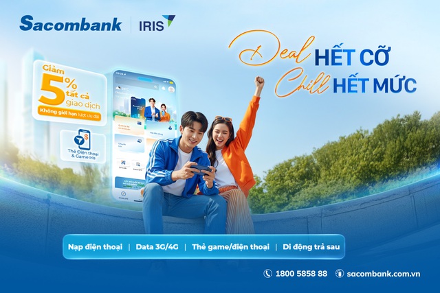 Nạp điện thoại, thẻ game – Hoàn ngay 5% cùng Sacombank Pay - Ảnh 1.