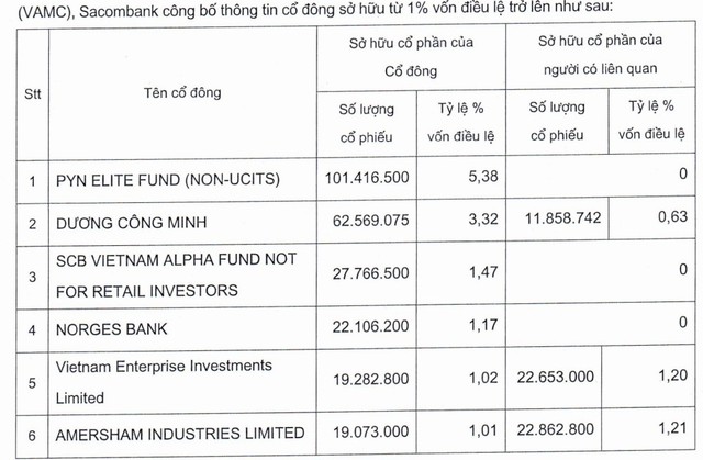 Sacombank đón cổ đông ngoại mới - Ảnh 1.