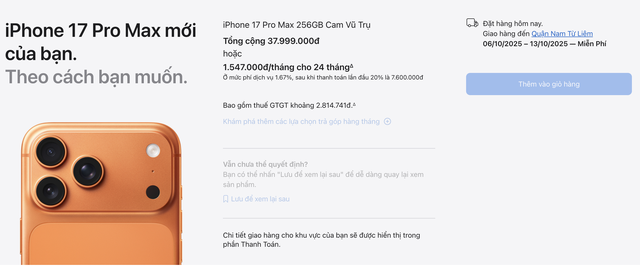 iPhone 17 Pro Max cháy hàng sau vài phút - Ảnh 2.