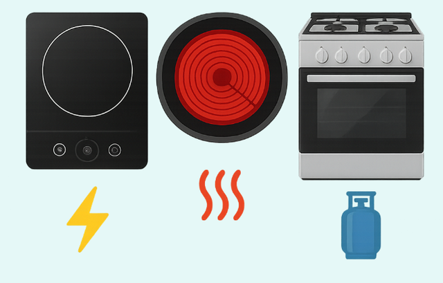Bếp từ, bếp hồng ngoại, bếp gas điện: Dùng bếp nào tiết kiệm điện nhất? - Ảnh 1.