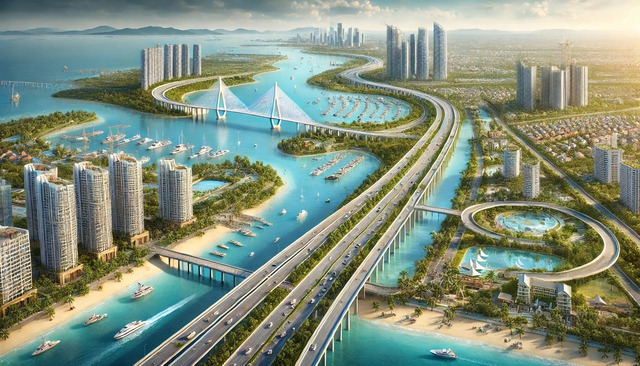 Đô thị lấn biển lớn nhất Việt Nam 2.870ha, có tòa tháp cao 108 tầng mong chờ suốt một thập kỷ tại TPHCM của tỷ phú Phạm Nhật Vượng đang "hot" nhất lúc này - Ảnh 2.
