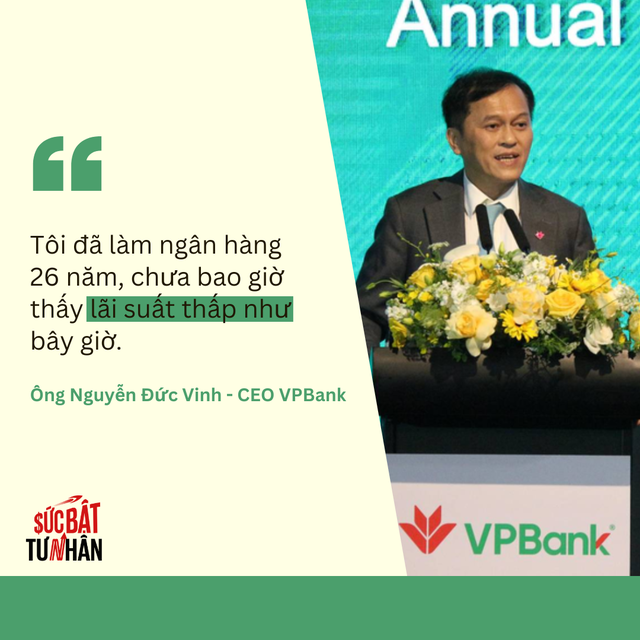 CEO VPBank Nguyễn Đức Vinh: 'Tôi làm ngân hàng 26 năm, chưa bao giờ thấy lãi suất thấp như bây giờ" - Ảnh 2.