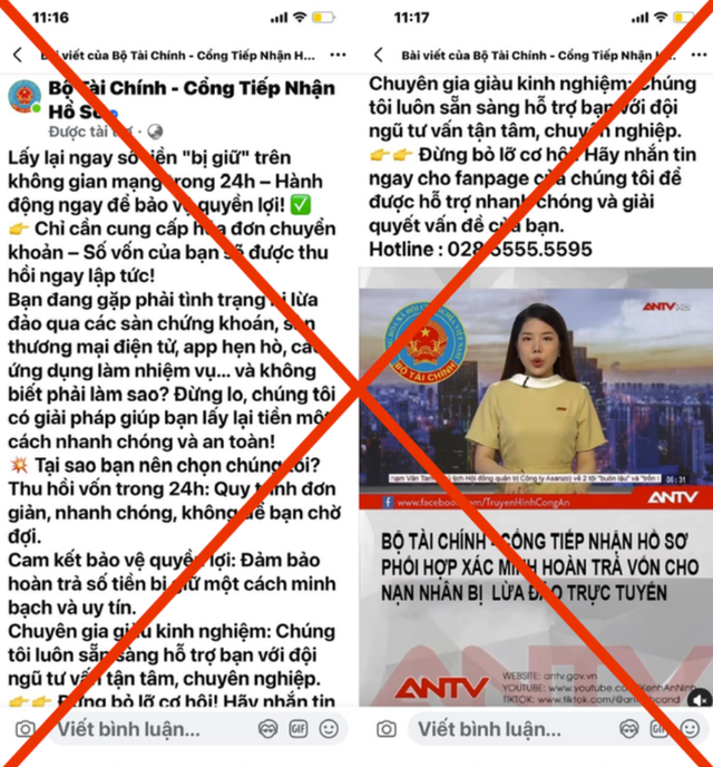 Cảnh báo giả mạo Facebook Bộ Tài chính để lừa đảo - Ảnh 1.