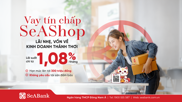 SeABank ra mắt gói vay tín chấp SeAShop: Giải pháp vốn cho hộ kinh doanh - Ảnh 1.