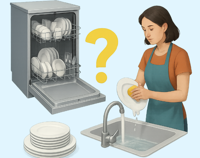 Máy rửa bát: Có thật sự “ngốn” điện, nước hơn rửa tay? - Ảnh 1.