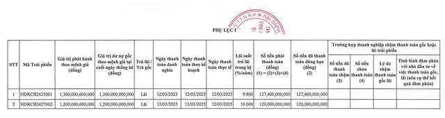 Thanh toán gần 250 tỷ đồng tiền lãi, dư nợ trái phiếu của BĐS Hải Đăng bao nhiêu? - Ảnh 1.