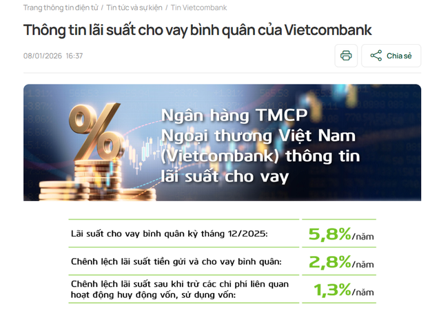 Vietcombank, BIDV tăng lãi suất cho vay - Ảnh 2.