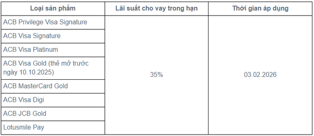 Một ngân hàng tăng lãi suất thẻ tín dụng lên 35%/năm - Ảnh 1.