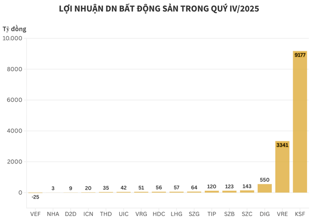 Cập nhật lợi nhuận DN bất động sản: Một "ông lớn" bứt phá tăng gần 4.500% doanh thu, VRE lập kỷ lục, trong khi nhiều doanh nghiệp lao dốc sâu - Ảnh 2.