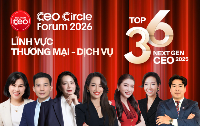 Vinh danh Top 36 Next Gen CEO 2025 khối Thương mại - Dịch vụ - Ảnh 1.