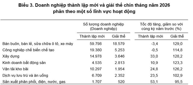 Gần 224.000 doanh nghiệp thành lập mới và quay trở lại hoạt động - Ảnh 1.