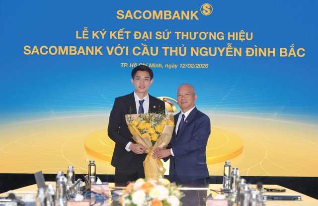 Cầu thủ Nguyễn Đình Bắc chính thức trở thành Đại sứ thương hiệu Sacombank - Ảnh 5.