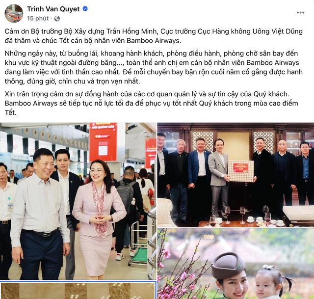 Sau chính sách gia hạn thẻ cho 3 triệu hội viên, ông Trịnh Văn Quyết tiếp tục xuất hiện dịp 29 Tết, gửi lời cảm ơn lãnh đạo ngành Xây dựng- Ảnh 2. Sau chính sách gia hạn thẻ cho 3 triệu hội viên, ông Trịnh Văn Quyết tiếp tục xuất hiện dịp 29 Tết, gửi lời cảm ơn lãnh đạo ngành Xây dựng- Ảnh 2.