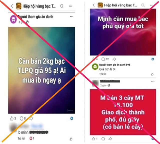 Cảnh báo thủ đoạn lừa đảo mua bán vàng, bạc online trên không gian mạng - Ảnh 1.