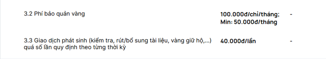 Có vàng trong nhà, mang để ở ngân hàng nào để tiết kiệm nhất? - Ảnh 3.