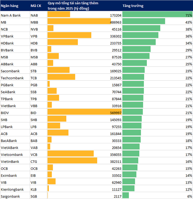 Lần đầu tiên trong thập kỷ, không phải VPBank hay MB, một ngân hàng Việt tăng trưởng 71% về quy mô chỉ trong 1 năm - Ảnh 2.