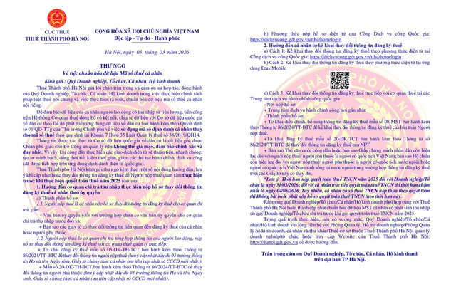 Cơ quan Thuế có thông báo quan trọng hộ, cá nhân kinh doanh, doanh nghiệp cần nắm rõ   Cơ quan Thuế có thông báo mới về mã số thuế, hộ kinh doanh nắm rõ - Ảnh 1.