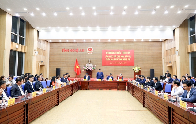 Tỉnh Nghệ An gặp Ecopark, T&T, Mường Thanh và loạt tập đoàn lớn, họp bàn nhiều nội dung quan trọng để hoàn thành mục tiêu lớn - Ảnh 1.