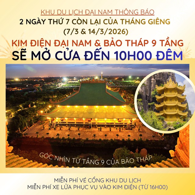 KDL Đại Nam của vợ chồng bà Nguyễn Phương Hằng tung tiếp thông báo đặc biệt liên quan đến khu đền rộng 5.000m2- Ảnh 1.