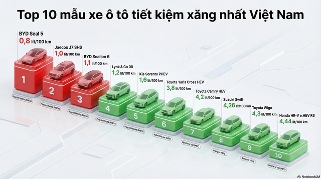 Những mẫu xe tiết kiệm xăng nhất tại Việt Nam: Xe trung Quốc dẫn đầu danh sách - tiêu thụ chỉ từ 0,8L/100 km, tương đương 18.000 đồng - Ảnh 2.