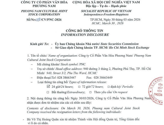 Biến động nhân sự tại nhà sách Phương Nam: Loạt lãnh đạo từ Thiên Long từ nhiệm - Ảnh 2.