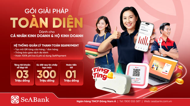 SeABank tung “combo” giải pháp toàn diện giúp hộ kinh doanh số hóa dòng tiền - Ảnh 1.