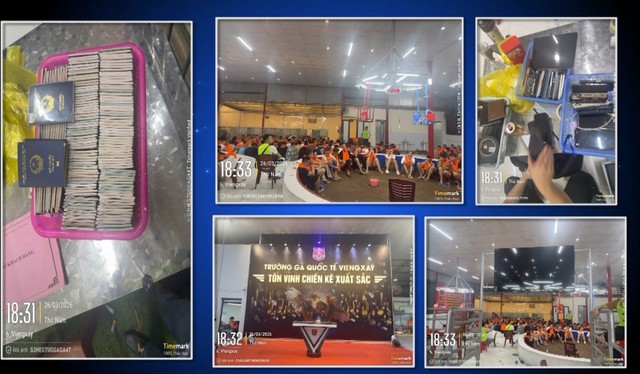 Triệt xóa đường dây cờ bạc xuyên quốc gia 1.200 tỷ đồng ở Lào do vợ chồng người Việt cầm đầu - Ảnh 1.