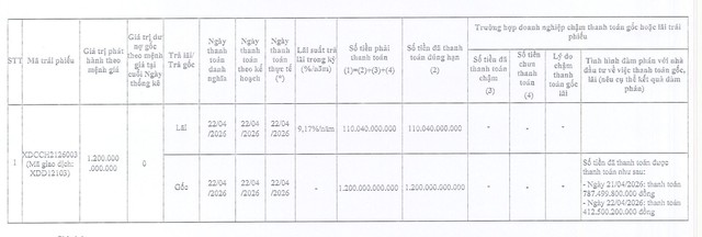 Xây dựng Xuân Đỉnh tất toán hơn 1.300 tỷ đồng gốc, lãi trái phiếu - Ảnh 1.