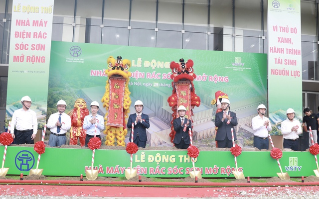 Hà Nội chính thức động thổ nhà máy điện rác giai đoạn 2 hơn 5.800 tỷ đồng, nâng công suất xử lý lên 1.600 tấn/ngày- Ảnh 1.