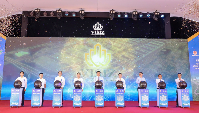 Khởi công Khu công nghiệp gần 1.988 tỷ đồng, dự kiến tạo việc làm cho hàng chục nghìn người tại tỉnh định hướng lên TP trực thuộc TW - Ảnh 1.