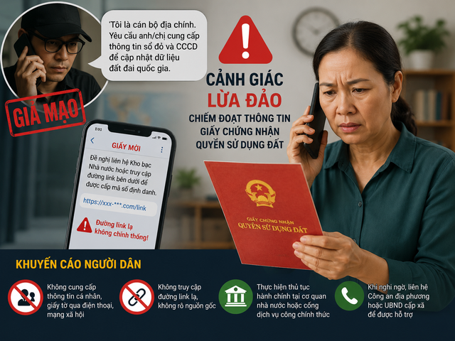 Xuất hiện thủ đoạn mạo danh cán bộ địa chính lừa cập nhật dữ liệu đất đai - Ảnh 1.