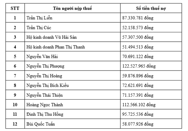 Cơ quan Thuế thông báo: Tạm hoãn xuất cảnh đối với tất cả những nằm trong danh sách sau - Ảnh 1.