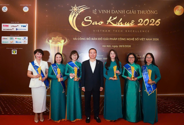 6 giải pháp ngân hàng số của BIDV đạt giải Sao Khuê 2026 - Ảnh 1.