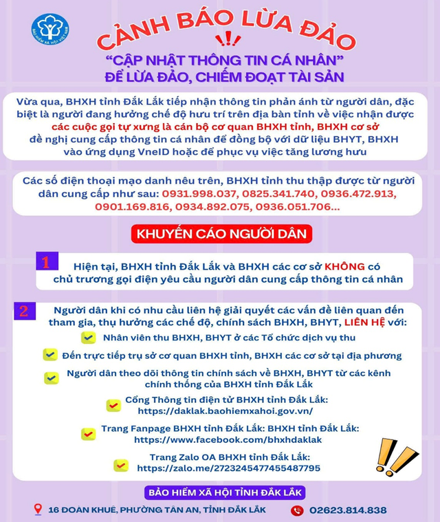 Cảnh báo thủ đoạn giả danh cán bộ BHXH yêu cầu “cập nhật thông tin” để lừa đảo - Ảnh 1.