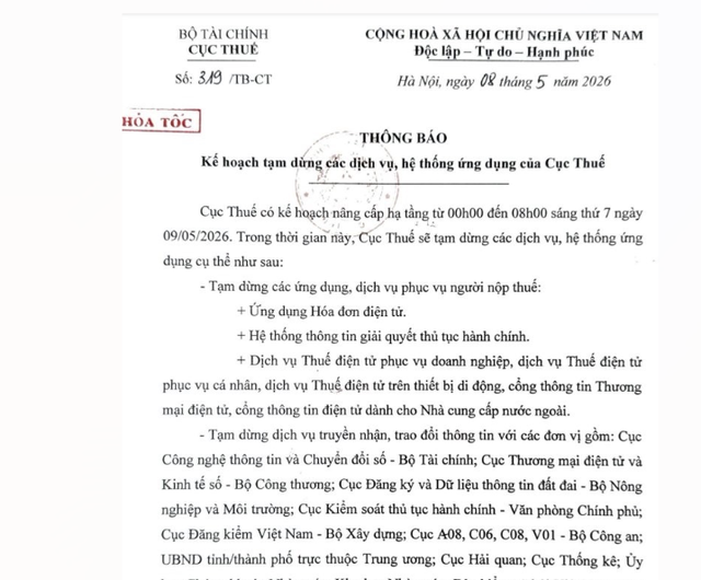 Cục Thuế có thông báo hỏa tốc - Ảnh 1.