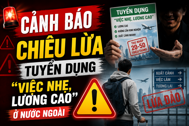 Người lao động cần cảnh giác với lời mời gọi 'việc nhẹ, lương cao' ở nước ngoài - Ảnh 1.