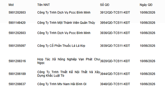 Cơ quan Thuế thông báo: Phong tỏa tài khoản ngân hàng với những ai nằm trong danh sách sau - Ảnh 6.