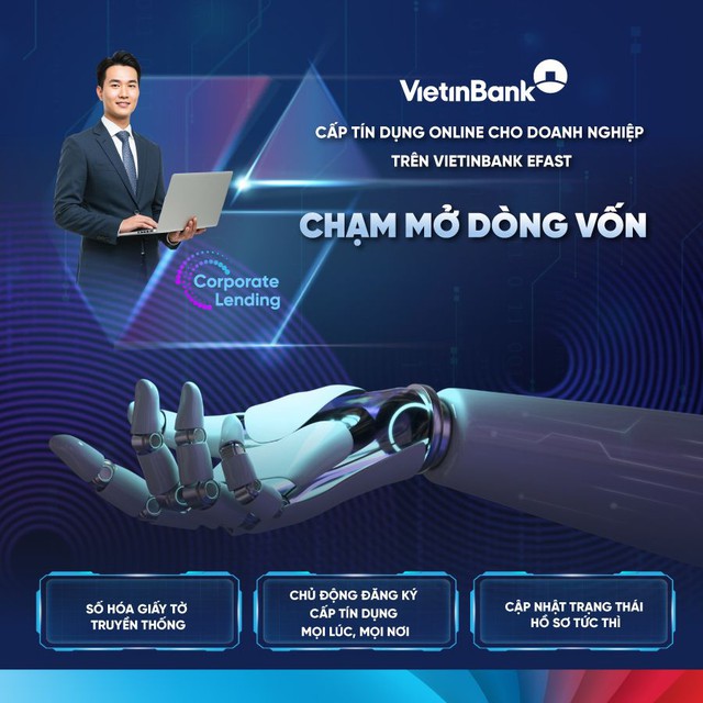 Doanh nghiệp được cấp tín dụng siêu tốc trên VietinBank eFAST - Ảnh 1.