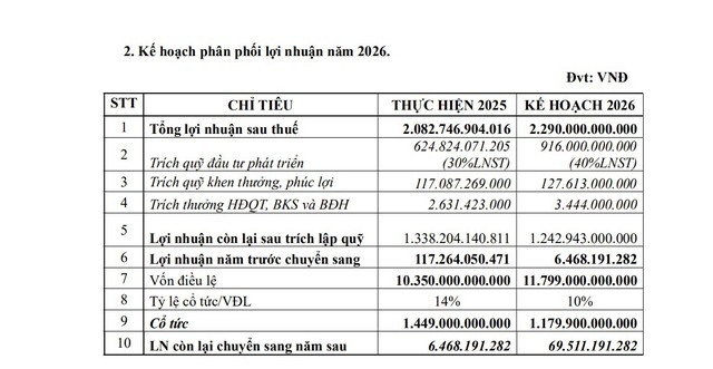Becamex Group dự kiến chia cổ tức năm 2026 tỷ lệ 10% - Ảnh 1.