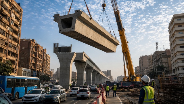 Cairo và thách thức kỹ thuật trong dự án đường sắt một ray 5,5 tỷ USD - Ảnh 1.