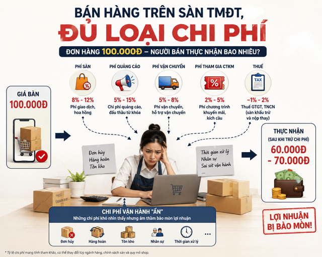 Phí quá cao, nhà bán hàng tự làm website, bán hàng qua livestream Facebook, TikTok...- Ảnh 2.